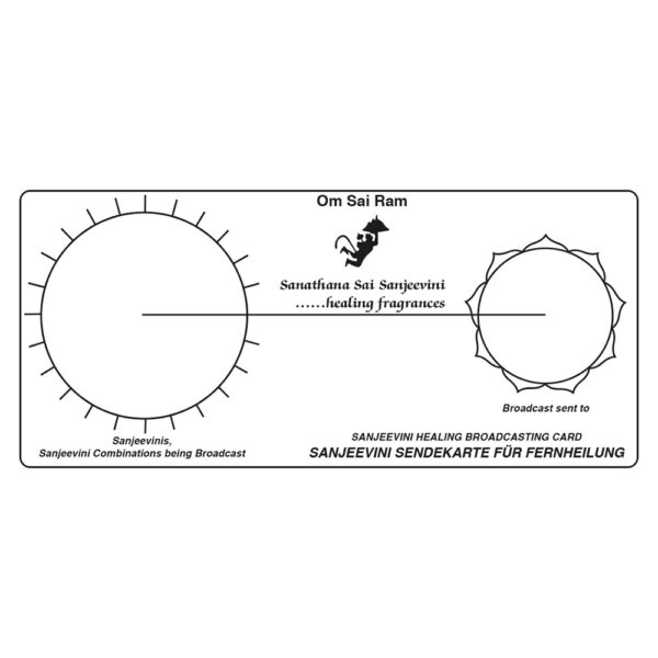 Sendekartenblock <br>für Fernheilung